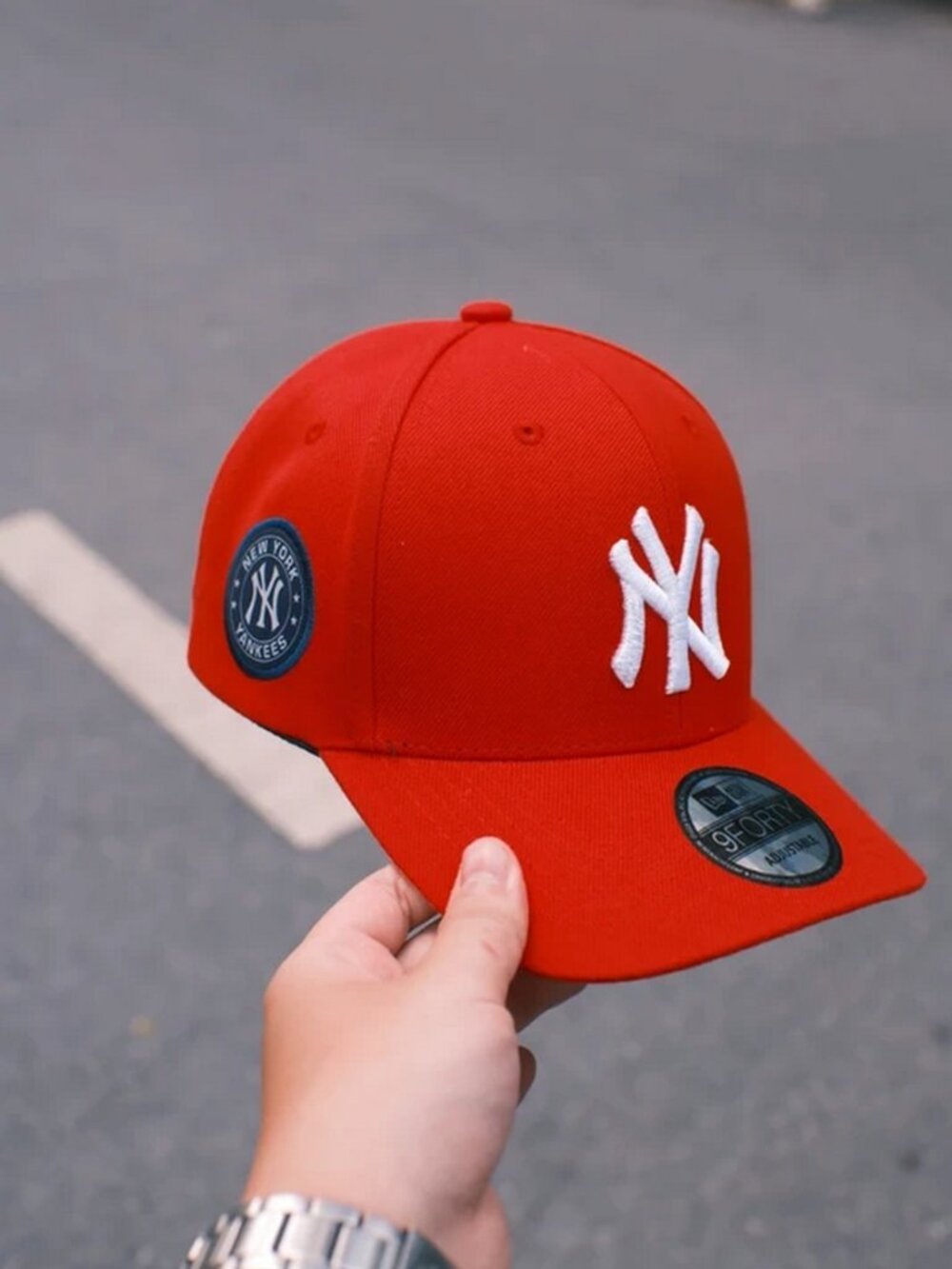 New Era 9FORTY Adjustable All Red New York Yankees Baseball Cap